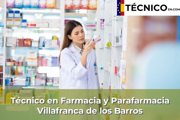 Técnico en Farmacia y Parafarmacia en Villafranca de los Barros