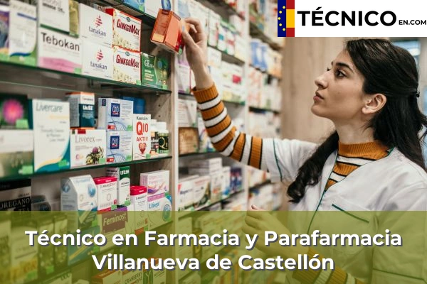 Técnico Medio en Farmacia y Parafarmacia en Villanueva de Castellón